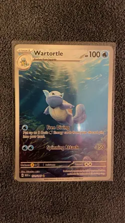 2023 POKEMON MEW EN-151 ILLUSTRATION RARE #171 WARTORTLE PSA 10 CONTENDER - Image 1