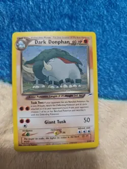 Pokemon Dark Donphan 3/105 TCG Holo Rare Unlimited Neo Destiny NM - Image 1