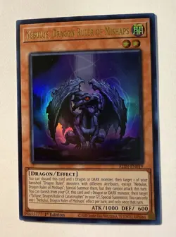 Nebulus, Dragon Ruler of Mishaps ALIN-EN019 Alliance Insight 1st Edition Yugioh - Image 1