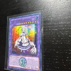 MEGA RARE Special Holo Lady’s Dragonmaid Yu-Gi-Oh Mint Condition 1st Edition - Image 3