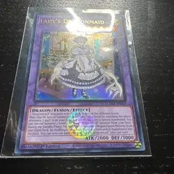 MEGA RARE Special Holo Lady’s Dragonmaid Yu-Gi-Oh Mint Condition 1st Edition - Image 5