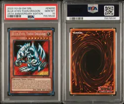 Yu-Gi-Oh 2023 - Blue-Eyes Toon Dragon - PSA 10 - Secret Rare SRL-EN000 - 25th - Image 4