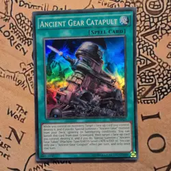 YUGIOH Super Rare Ancient Gear Catapult SR03-EN021 - Image 1
