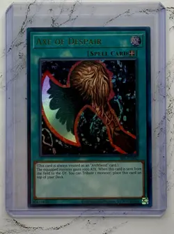 Axe of Despair SRL-EN002 Spell Ruler Unlimited NM/Mint Ultra Rare - Image 1