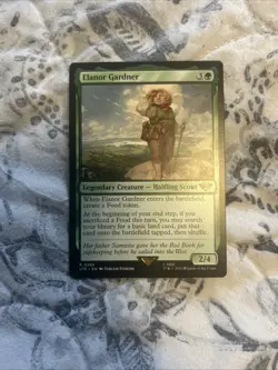 MTG LOTR Rare 286 Elanor Gardner Green Hard Card Case - Image 1
