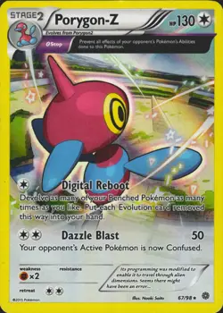 Porygon-Z (67) 67/98 Holo Rare XY - Ancient Origins Pokemon Card LP - Image 1
