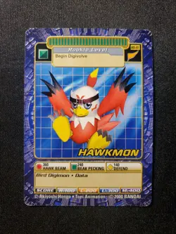 BO-111 Hawkmon Digimon Card Digi-Battle Series 3 2000 Bandai NEAR MINT - Image 1