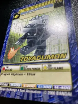 Digimon ToyAgumon BO-117 Trading Card Non-Holo 2000 Bandai - Image 2