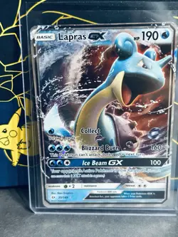 Lapras GX 35/149 SM Base Set Ultra Rare Pokemon Card LP - Image 1