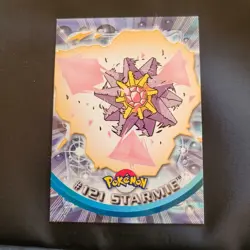 NM/LP 2000 Topps Pokemon TV Animation Edition Series 3 Non Holo #121 Starmie - Image 1