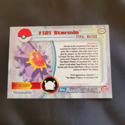 NM/LP 2000 Topps Pokemon TV Animation Edition Series 3 Non Holo #121 Starmie - Image 2
