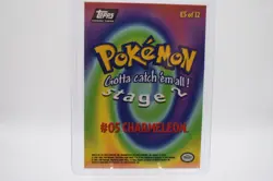 🔵 1999 Topps Pokemon Movie Edition CHARMELEON #05 Black Logo #E5 of 12 - Image 2