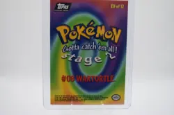 Wartortle E8 of 12 Pokemon Topps The First Movie Card (Black Label) NM - Image 2