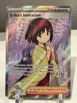 Erika's Invitation #196/165 Trainer Scarlet & Violet 151 FullArt Pokemon TCG - Image 1