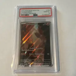 2023 POKEMON MEW EN-151 ILLUSTRATION RARE #168 CHARMANDER PSA 10 - Image 1