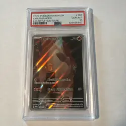 2023 POKEMON MEW EN-151 ILLUSTRATION RARE #168 CHARMANDER PSA 10 - Image 3