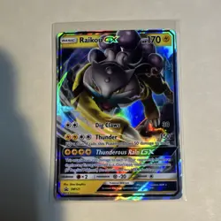 Pokemon Raikou GX Full Art Promo Holo SM121 Basic 170 HP English - Image 1