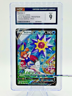 Pokemon ENG Astral Radiance Trainer Gallery Holo STARMIE V TG13/TG30 CGC 9 MINT - Image 1