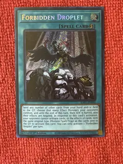 YuGiOh! - Forbidden Droplet (Secret Rare) - 25th Anniversary Rarity Collection - Image 3