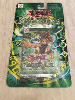 1996 Yu-Gi-Oh Magic Ruler 1st Edition Sleeved Booster Pack - Image 1