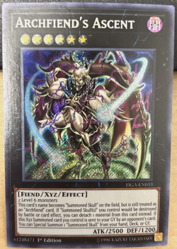 YuGiOh Fists of the Gadgets FIGA-EN033 Archfiend's Ascent SECRET RARE - Image 1
