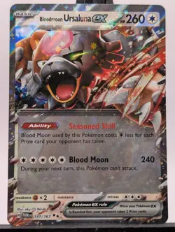 Bloodmoon Ursaluna ex 141/167 SV06: Twilight Masquerade Pokemon Double Rare NM - Image 1