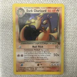 Pokemon Dark Charizard 4/82 Holo Rare Team Rocket Vintage WOTC DMG/HP - Image 1