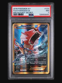 Pokemon Gyarados EX Breakpoint 123/122 Secret Rare Holo PSA 7 - Image 1