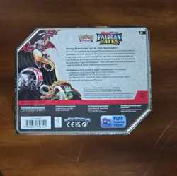 BRAND NEW TIN POKEMON TCG SCARLET & VIOLET PALDEAN FATES SHINY GREAT TUSK EX - Image 4