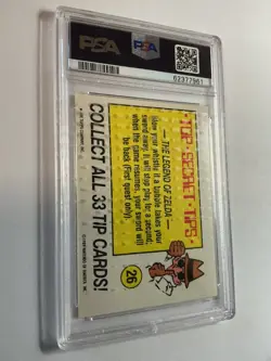 1989 Topps Nintendo Game Tip Stickers- Super Mario Bros #26- PSA 6 *BTX - Image 2