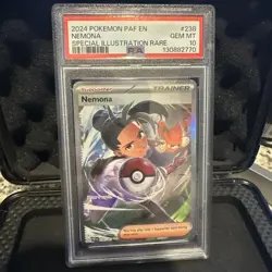 Pokemon TCG Nemona 238/091 SV: Paldean Fates Holo PSA 10 - Image 1