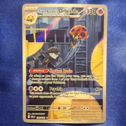 Pokemon TCG Team Rocket's Orbeetle 198/182 Destined Rivals Illustration Rare Ho… - Image 1