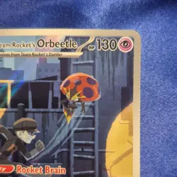 Pokemon TCG Team Rocket's Orbeetle 198/182 Destined Rivals Illustration Rare Ho… - Image 3