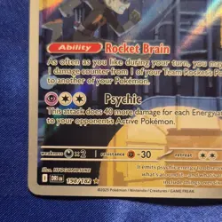 Pokemon TCG Team Rocket's Orbeetle 198/182 Destined Rivals Illustration Rare Ho… - Image 5