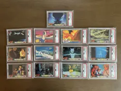 TOPPS Pokemon Movie Edition LOT PSA 7-9 Blue Label - Image 1