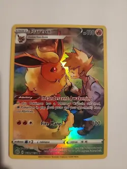 Flareon TG01/TG30 Ultra Rare SWSH09: Brilliant Stars Trainer Gallery Pokemon TC - Image 1
