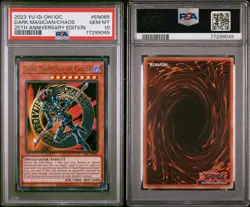 2023 Yu-Gi-Oh IOC 25th Anniversary Dark Magician if Chaos EN065 PSA 10 - Image 3