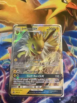 Jolteon GX SM173 Full Art Promo Rare Pokemon Card NM/LP - Image 1