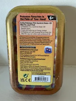 Pokemon Scarlet & Violet 151 Mini Tin Arcanine Omanyte Trading Card Game 2023 - Image 2