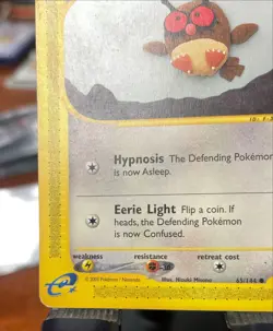 Hoothoot 65/144 Common Skyridge Non Holo Pokemon Card LP/MP - Image 4