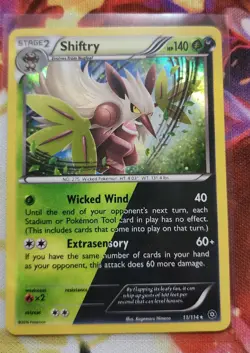 Shiftry Steam Siege 11/114 Dual Element Holo Rare Pokemon Card TCG 2016 - Image 1