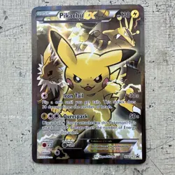 Pokemon Pikachu EX Full Art Holo Black Star Promo XY124 Trading Card - Image 1