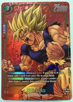 Son Goku FP-034 Limited pack MANGA Promo Card English Dragon Ball Fusion World S - Image 1