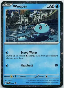 Wooper #155 Cosmos Holo SV: Scarlet & Violet Promo Cards - NM - Image 1