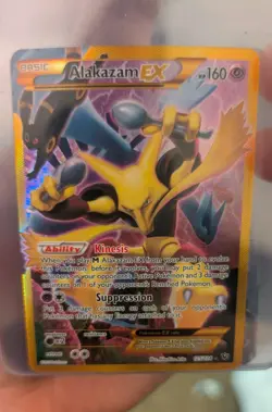 Pokemon Alakazam EX Secret Rare 125/124 Fates Collide Holo HP160 Card - Image 1