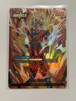Son Goku FS01-01 Gold Tournament Promo Leader Dragon Ball Card Fusion World FW - Image 1