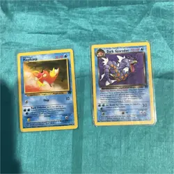 Pokemon TCG Magikarp Dark Gyarados Team Rocket English Lot 2 Cards - Image 1