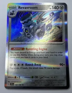 Revavroom,SV01:Scarlet & Violet Base Set,Holo Rare #142/198,Pokemon Card NM. - Image 1