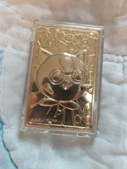 Jigglypuff Pokemon 23K Gold Plated Trading Card 1999 Burger King Limited Edition - Image 1