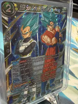 SSB Son Goku & SSB Vegeta Rivalry BT21-110 SR Dragon Ball Super CCG Foil Card - Image 1